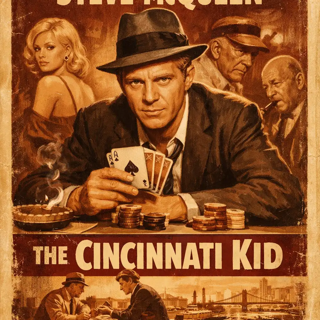 Plakat filmu Cincinnati Kid z 1965 roku