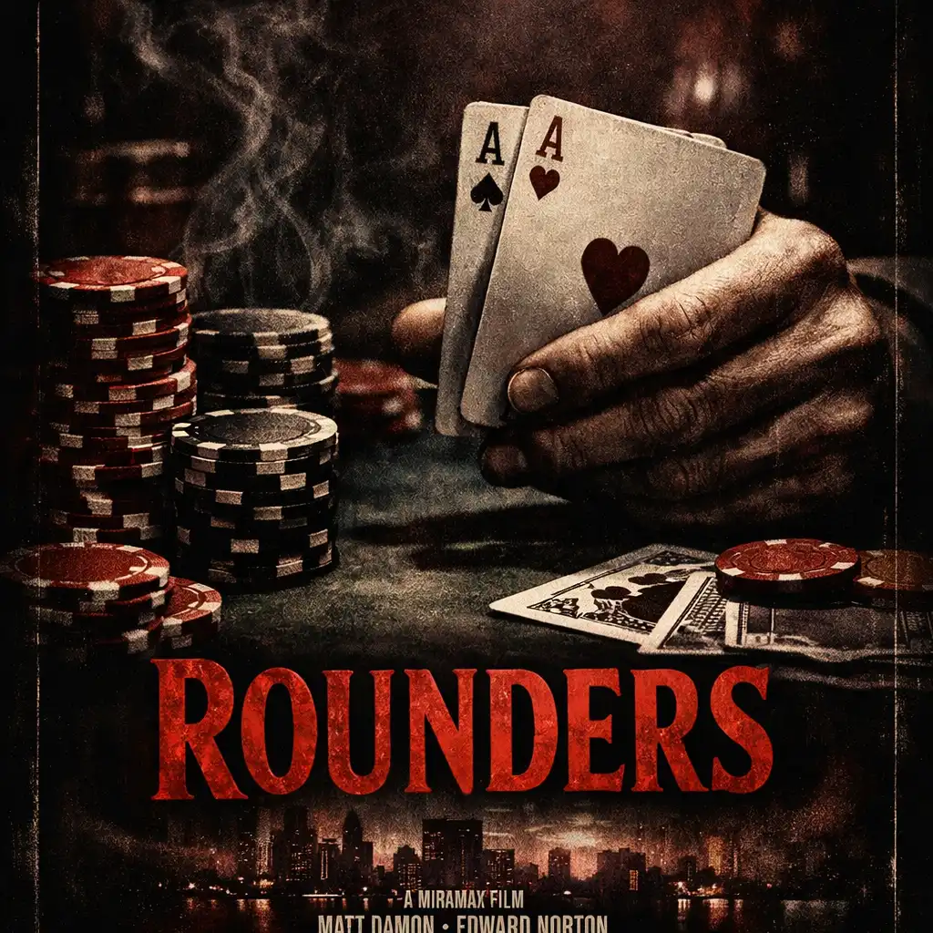 Plakat filmu Rounders z 1998 roku