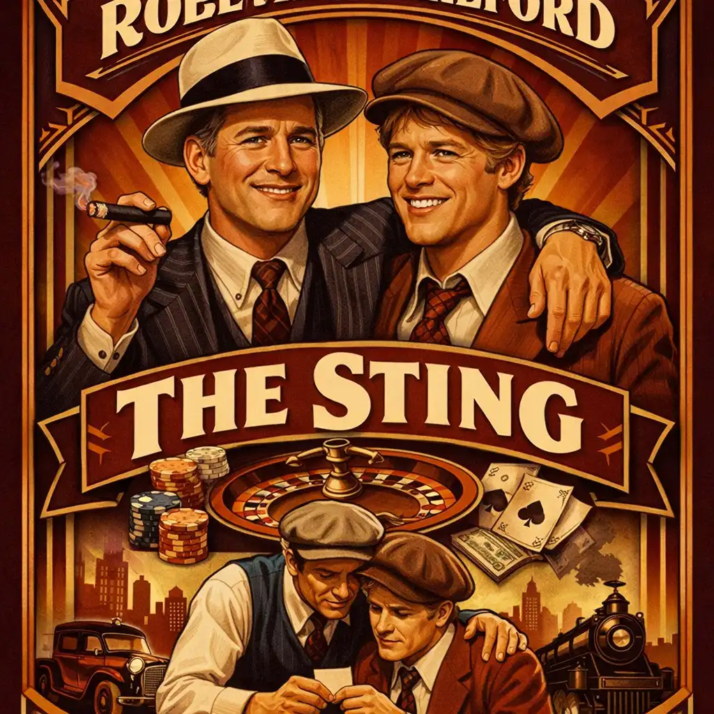 Plakat filmu Żądło z 1973 roku
